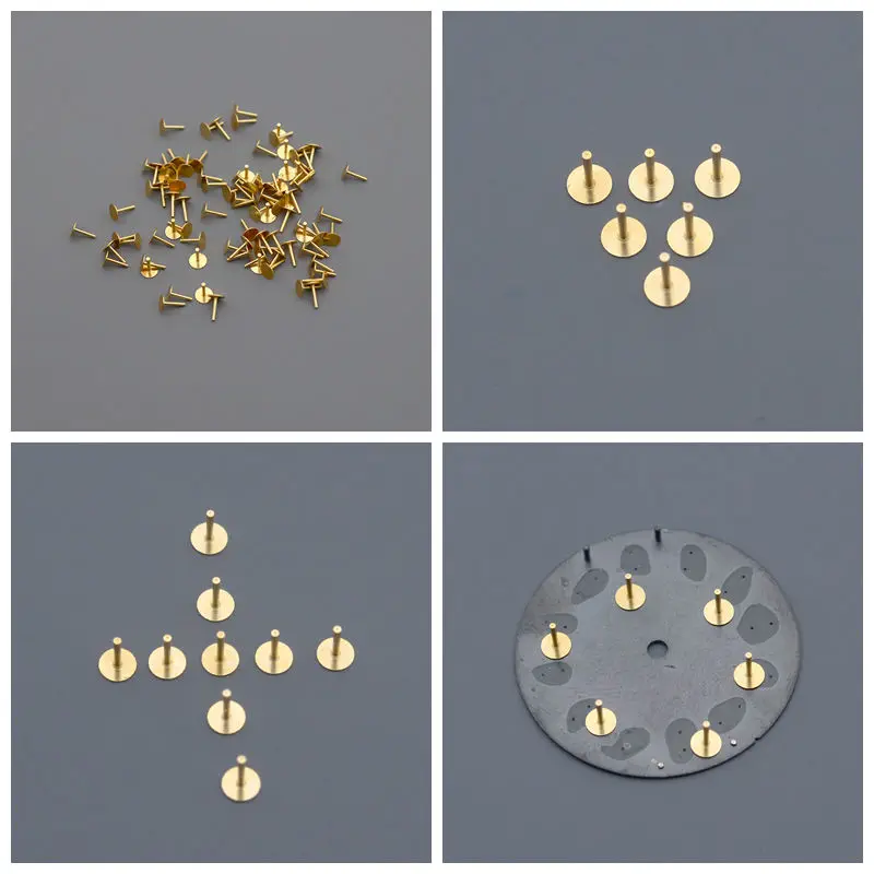 Watc Dial Foot Diameter 0.6mm Dial Foot Watch Universal Dial Pin Copper Material Fixed Dial With Locating Pin Repair