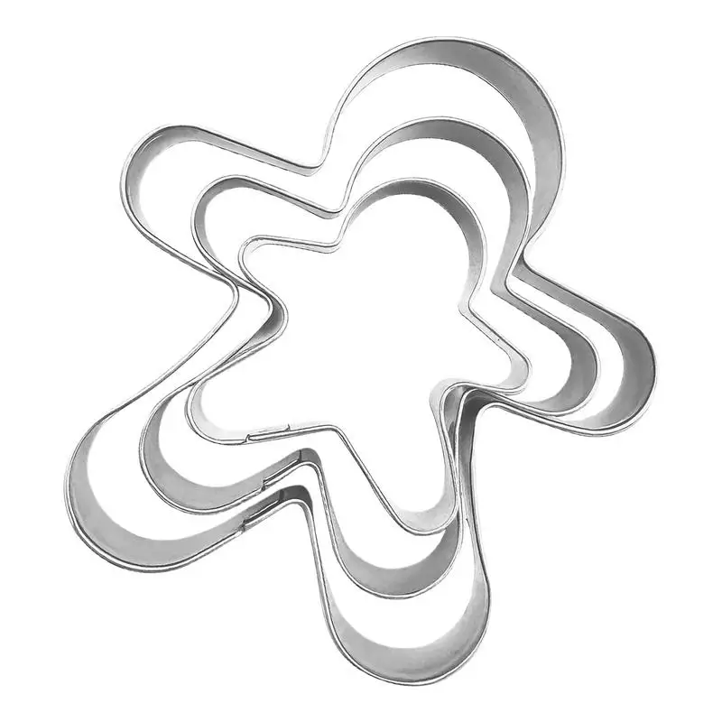 

Christmas Cookie Molds Cookie Cake Decorating Mold Food-grade Cookie Cutters For Christmas Gingerbread Man Christmas Tree Cookie