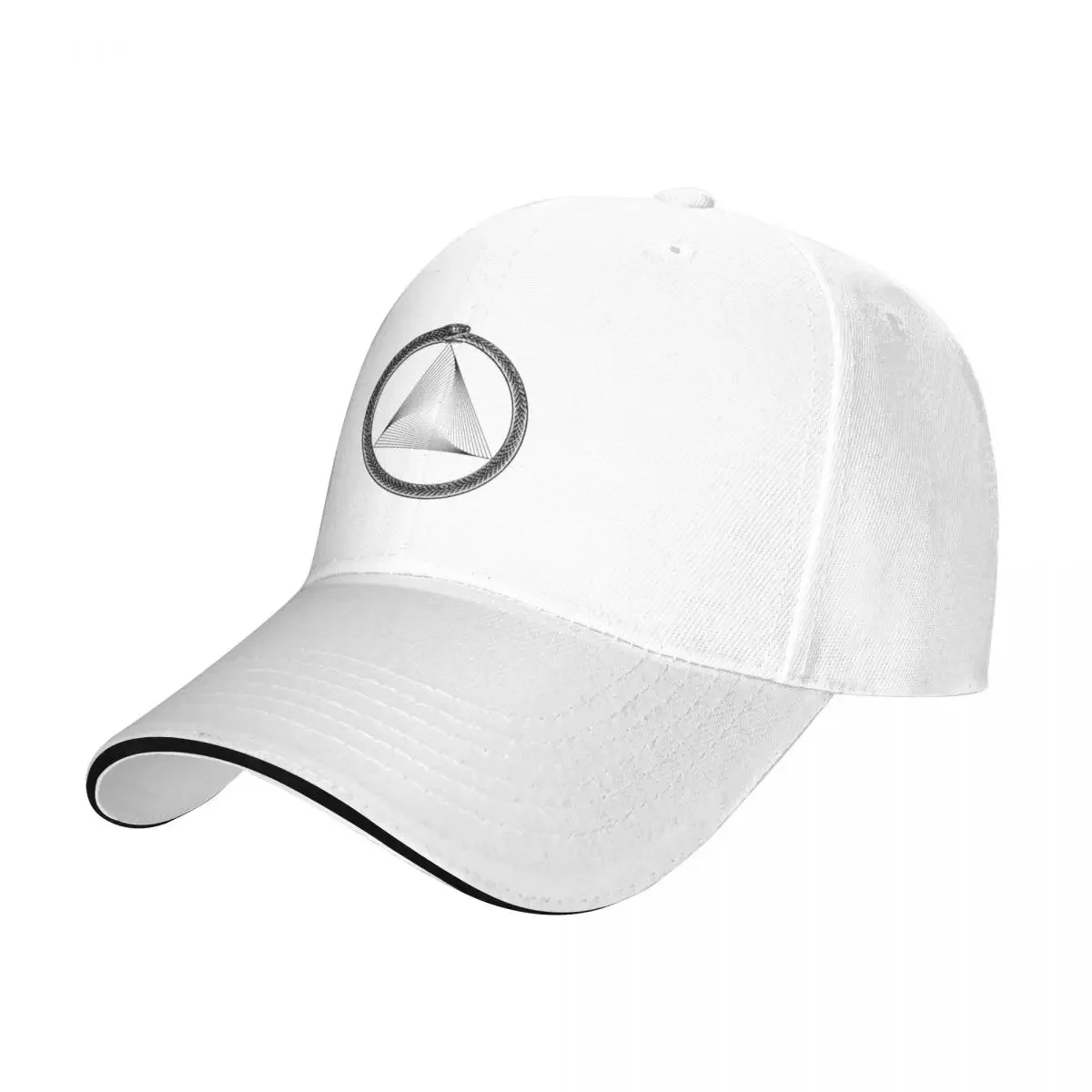 Ouroboros Snake Serpent Triangles Baseball Cap black beach hat Military Tactical Cap Beach Women's Beach Men's