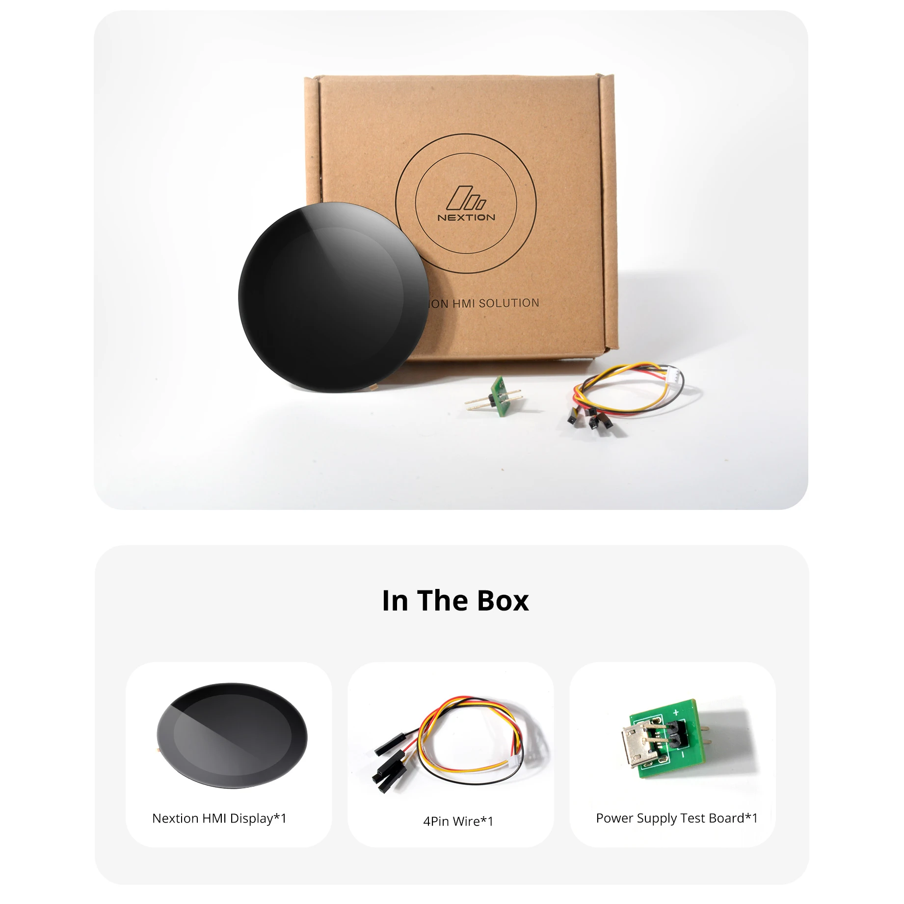 NEXTION NX4848E021-011C 2.1 "LCD-TFT Capacitive HMl Touch Display Module Edge Series RGB 65K Color Touchscreen RTC ในตัว