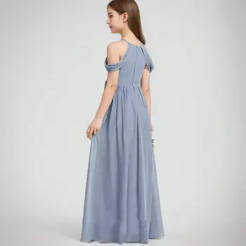 8 best sales Vestido de baile azul celeste para meninas - №5