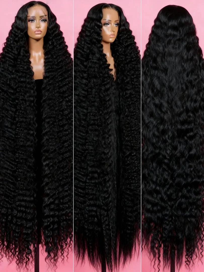 100 % Echthaar 13x6 HD Deep Wave Lace Frontal Perücken 13x4 Water Curly 7x5 Glueless Lace Front Perücke 30 40 Zoll Kinky Wear Go Perücke