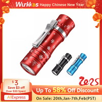 Wurkkos TS10 SG 14500 Powerful Mini EDC Flashlight with SFT25R LED and RGB Aux LEDs 1650LM Anduril 2.0 Max 294M IP68 Torch