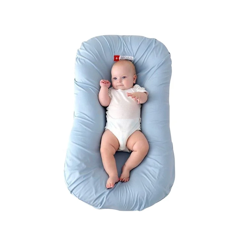 Wholesale OEM ODM polyester filling baby nest bed comfort newborn baby  soft baby bionic bed