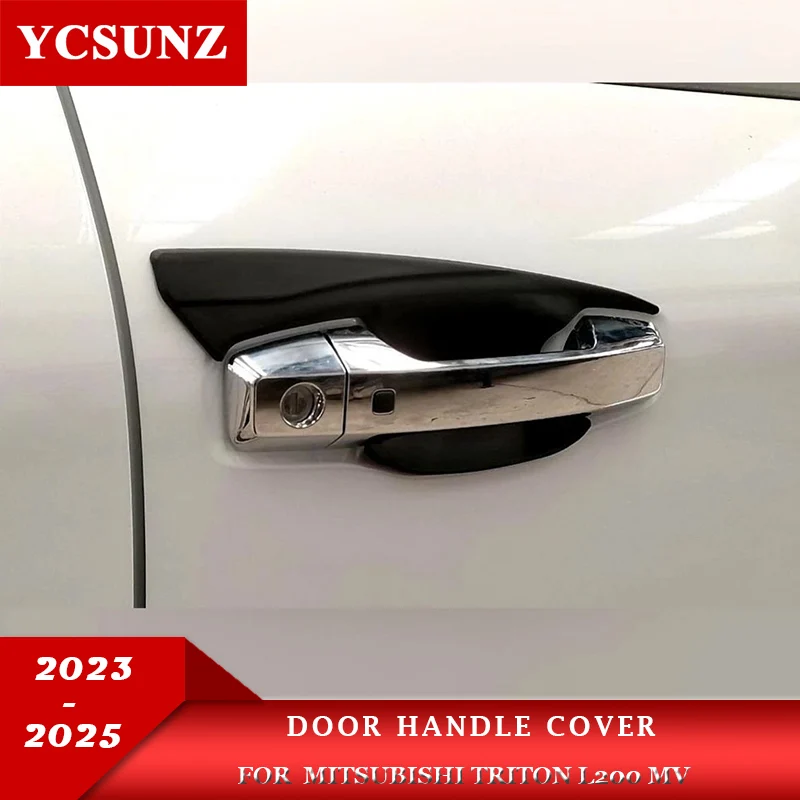 

ABS Door Handle Bowl Cover For Mitsubishi Triton L200 MV 2023 2024 2025 Double Cabin Car Accessories 4-DOOR
