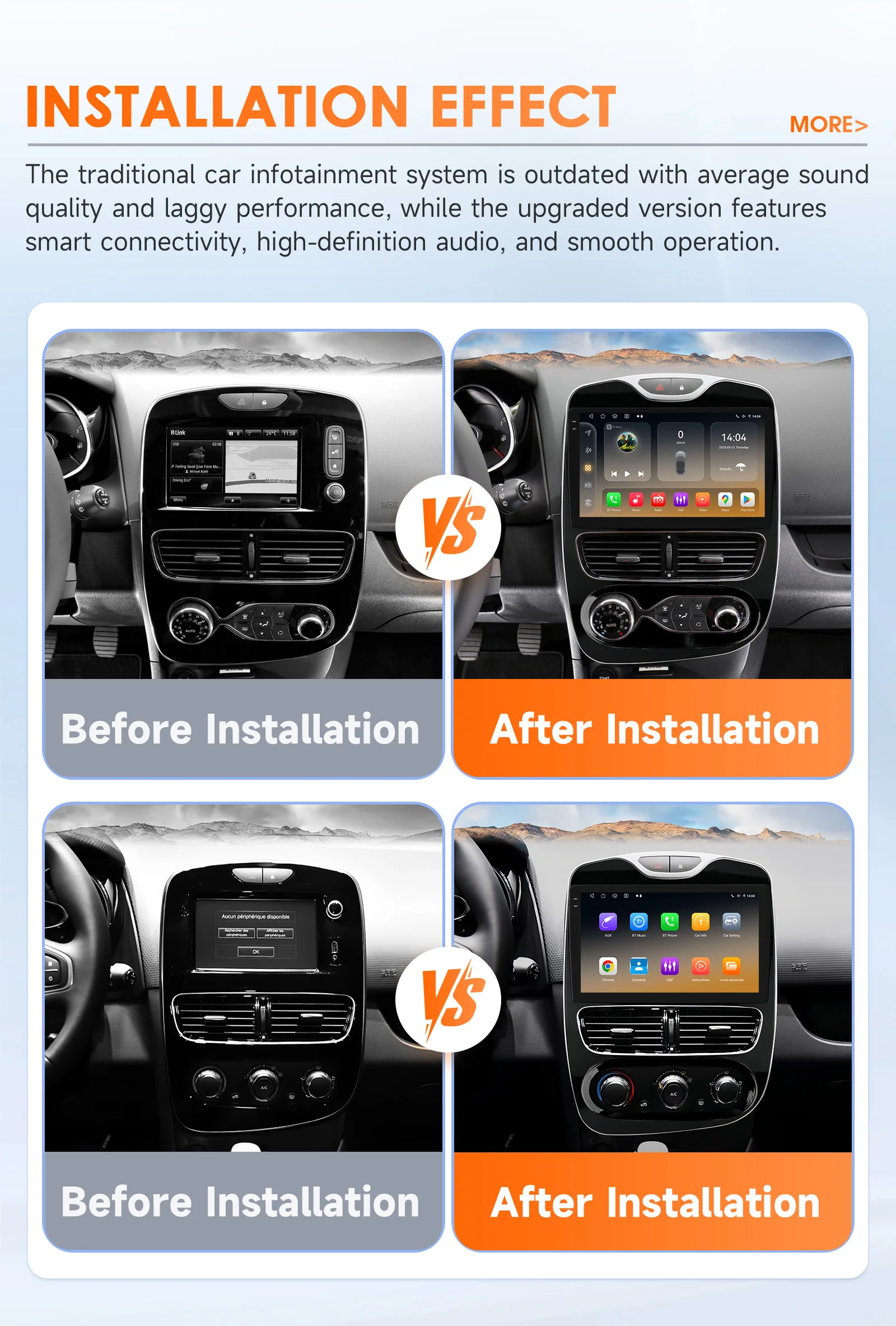 Hizpo Car Radio For Renault Clio 4 2016- 2019 Wireless CarPlay Android Auto No 2 Din 2din DVD Autoradio Stereo Multimedia Player