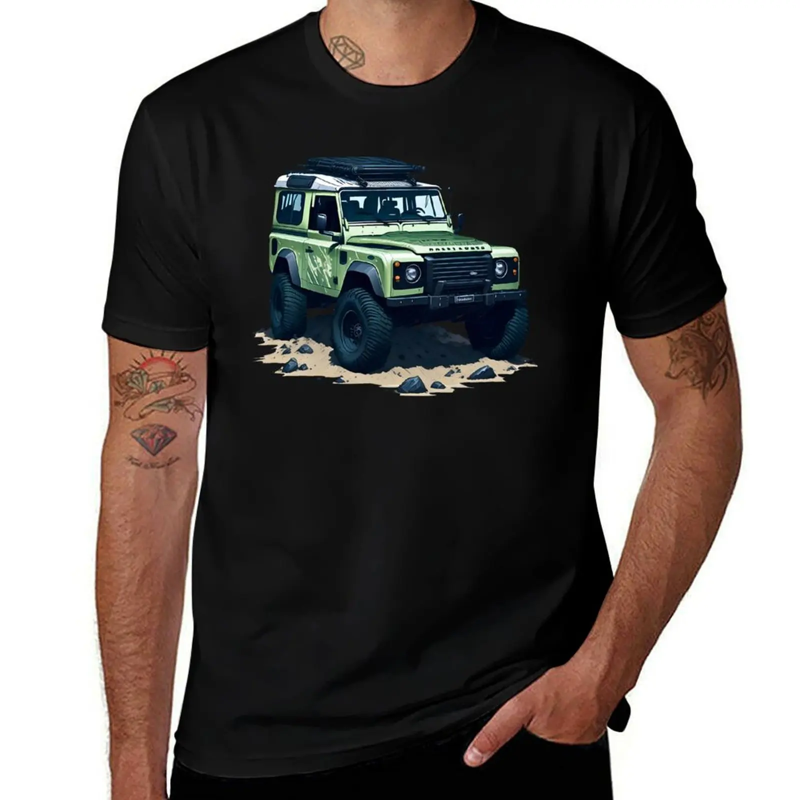 OffRoad Adventure SUV truck 4x4 retro vintage design T-Shirt Dry Fit Running Short Sleeve Top