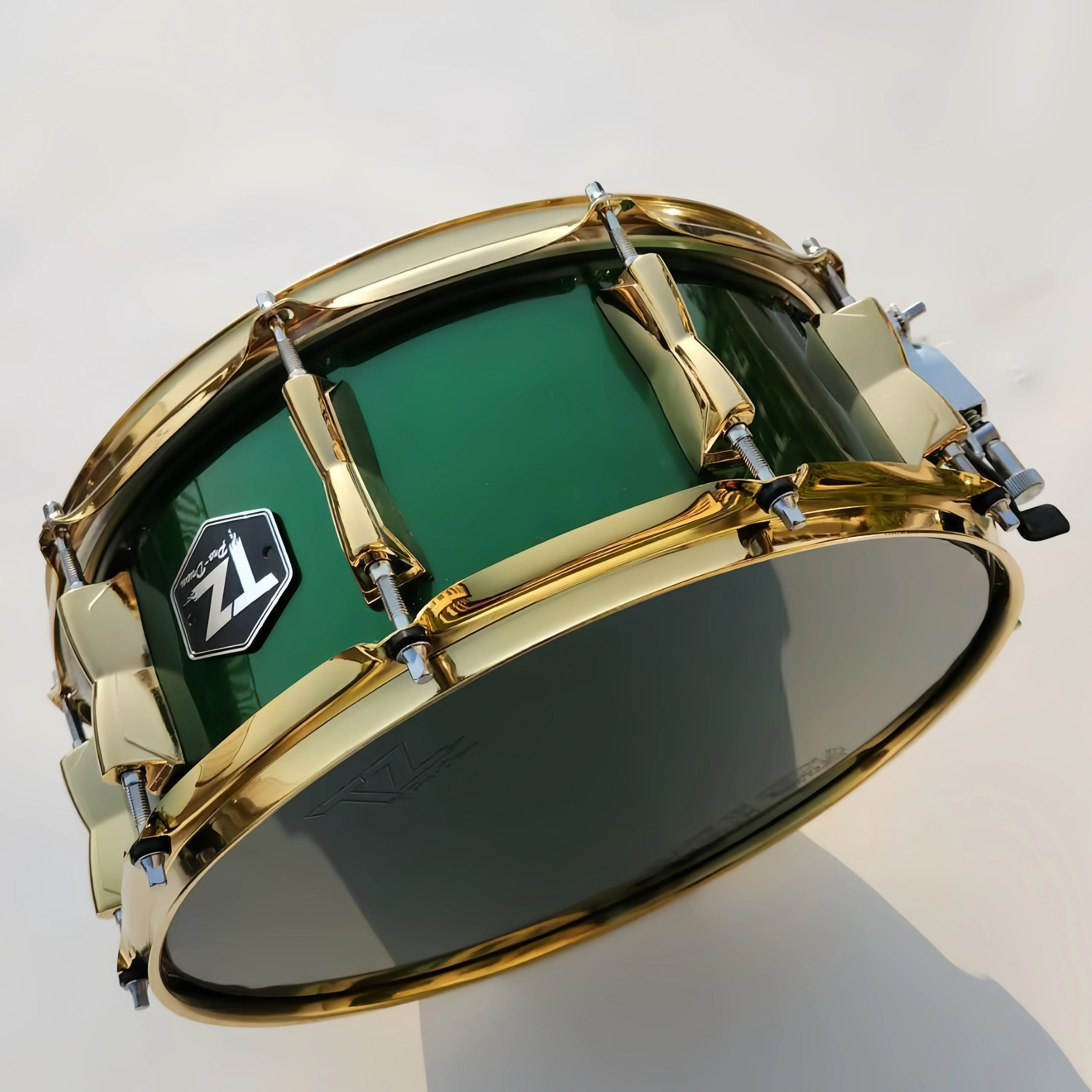 Professional Advanced Gold-Plated Small Snare Drum Band Drum with Wood Cavity Veneer Various Colors for Marching Hand Drum Use - Image 6