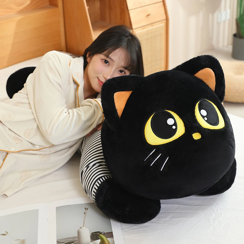 

115cm Cute Huge Cat Doll Plush Toy Stuffed Soft Animal Plush Clothes Cats Kitten Pillow Kids Girls Birthday Gift Pet Toys Decor