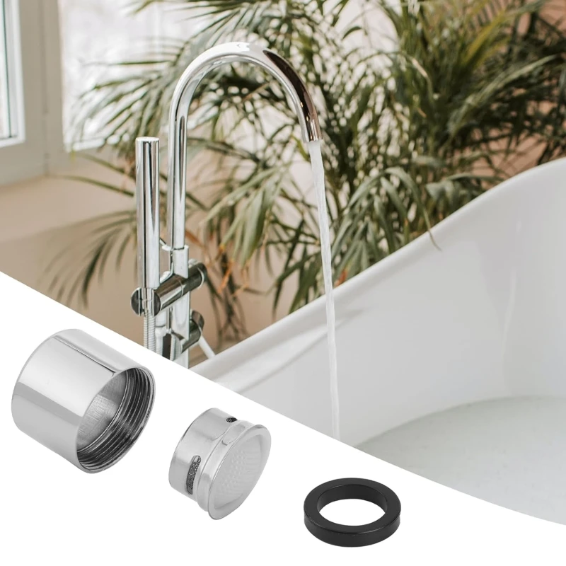 Filtro lavabo baño A1W1, 6 uds., con llave, rosca aireador grifo para ahorro agua