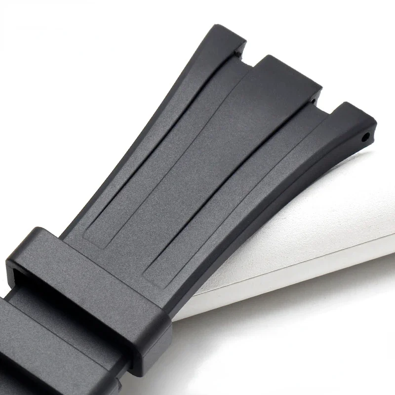 Double Concave Rubber Watch Strap for AP Royal Oak Offshore Sports Waterproof Sweat-Proof Silicone Watchband Men 27mm 28mm