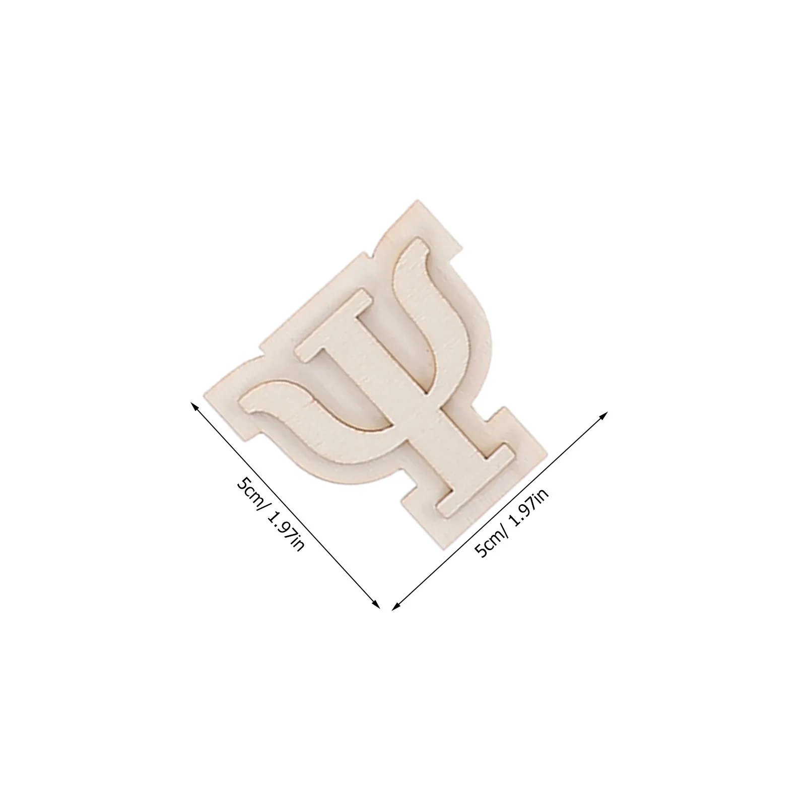 24Pcs Wooden Greek Letters Rustic Double Layer Alphabet Cutouts DIY Crafts Wall Art Painting Projects Wood Letters