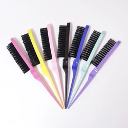 1/7Pcs Rat Tail Brush,for Back Combing, Root Volumizing, and Scalp Massage,Hair Styling Tool,Special for real hair wigs