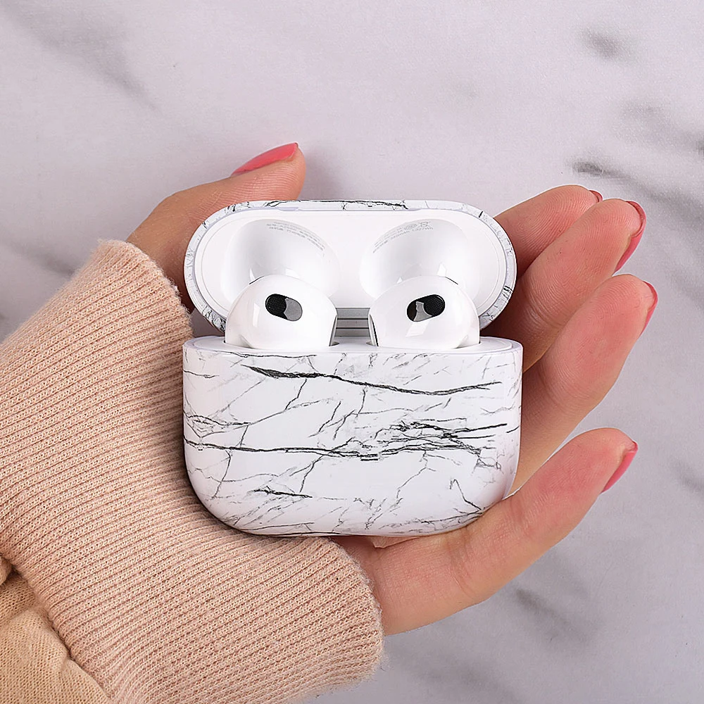 Marble Pattern Case For Airpods 3 Pro 2 Hard PC Cover For Apple Airpod Pro 2 1 3 airpod 3 Marble Case For Airpods 2 1 3 Pro Case