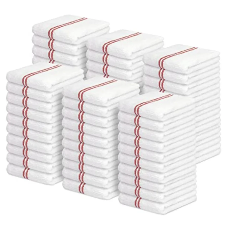 

Махровые полотенца Terry Bar Mop, экономичный размер 16x19 дюймов, впитывающие и прочные, универсальные салфетки для уборки, хлопковые тряпки для уборки, махровые тряпки.