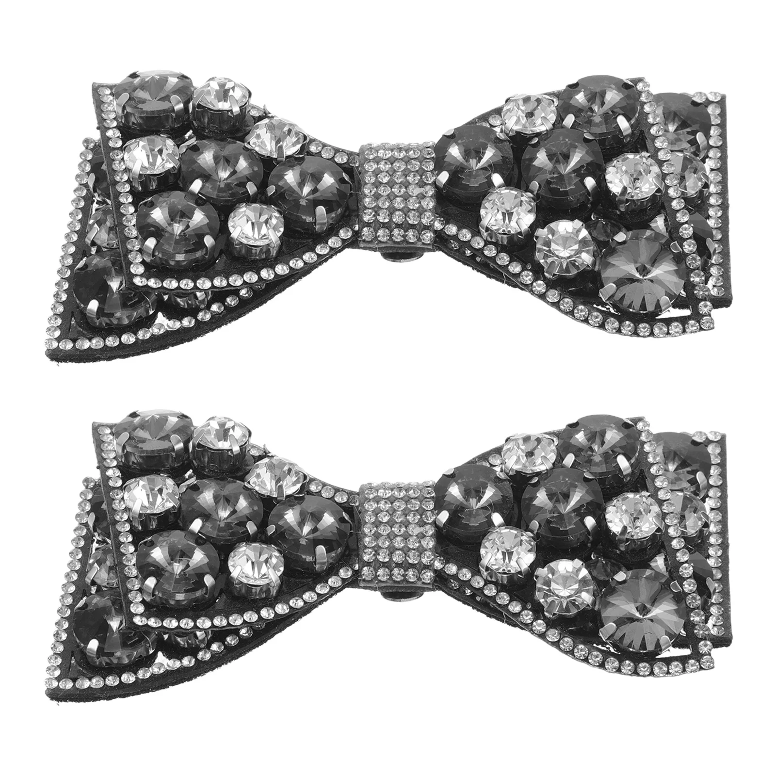

1Pair Rhinestone Bow Shoe Clips Detachable Crystal Bridal Shoe Decorations Wedding High Heel Accessories Elegant Charm