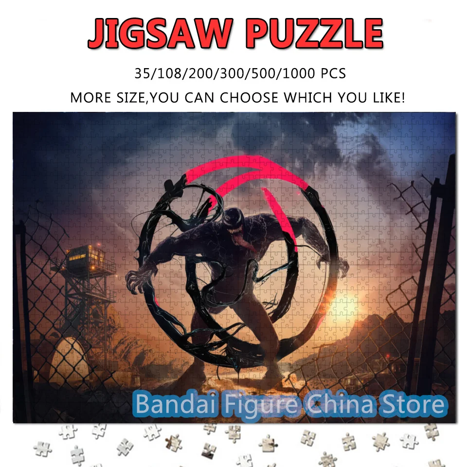 

108/200/300/500/1000 Pieces Jigsaw Puzzlesdisney Superhero Venom The Final Dance Movies Print Puzzle for Adult Decompress Toys