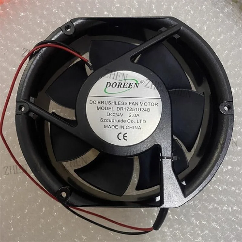 Y FOR DOREEN RD17251U24B 24V 2.0A 2-Wire Cooling Fan
