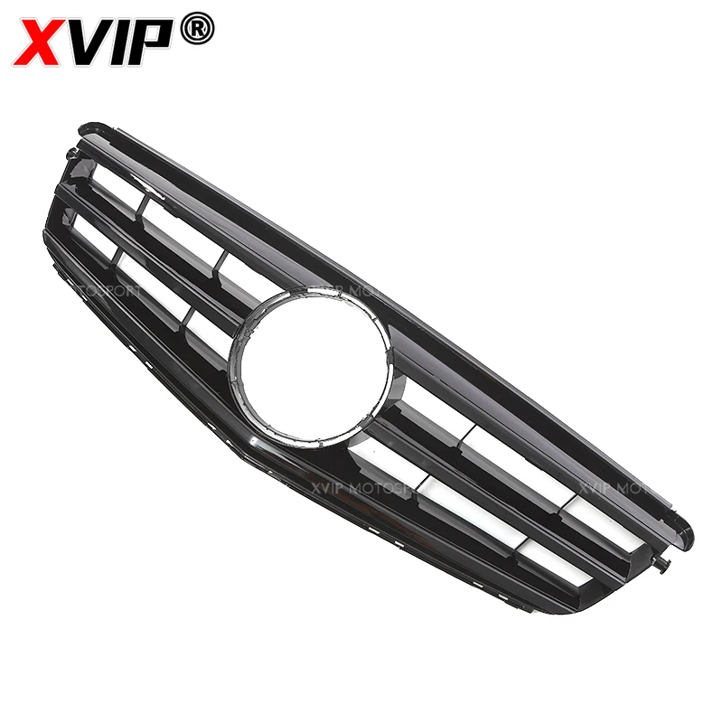 شبكة المصد الأمامي على الطراز الرياضي باللون الأسود اللامع XVIP لسيارة Mercedes Benz C-Class W204 2008-2014 C180 C200 C230 C250 C280 C300 C350