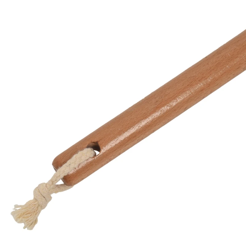 Natural fibra de coco WC Bowl escova cabeça, Beechwood Handle para banheiro, resistente versão moderna, nova atualização