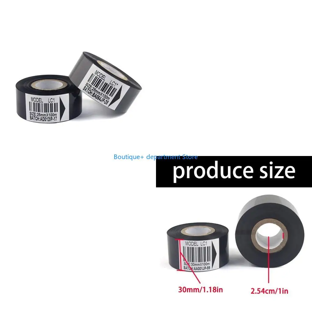 E1PD Premium Heat Resistant 100m Ribbon For HP241,241B,Industrial Marking Machines