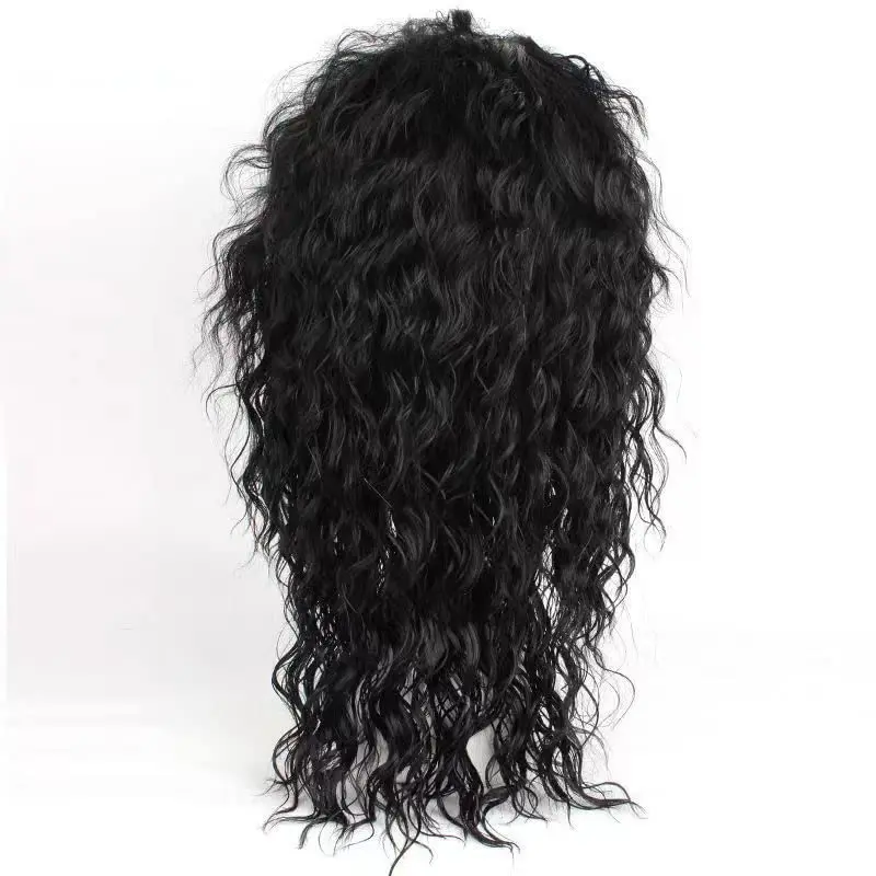 Salute to 70s & 80s Retro synthetic Wigs Mike Long Curly Mohawk Style Metal Rock Punk Halloween Party Heat Resistant Unisex Wig