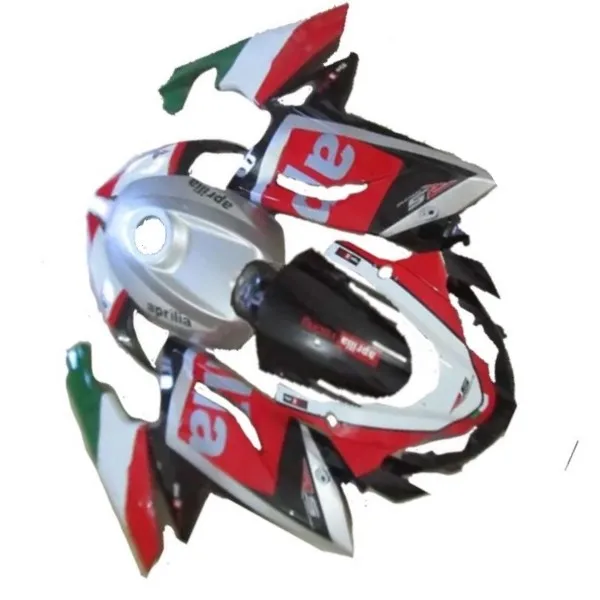 Injection mold Fairing kit forAprilia RS125 06 07 08 09 10 11 RS 125 2006 2010 2011 Silver red black Fairings set-Hey