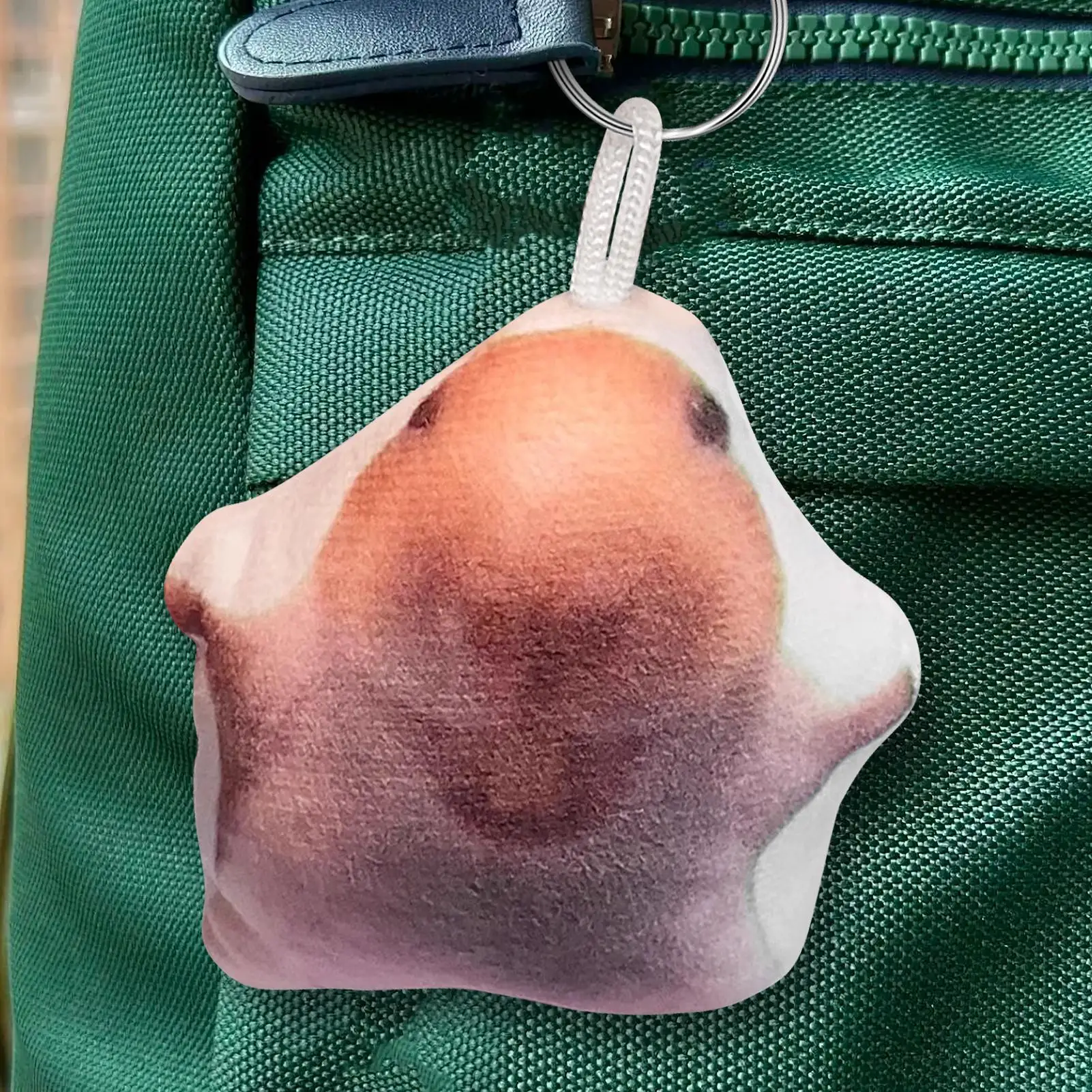 Porte-clés Hamster en peluche, pendentif, conception vocale de rire, breloque de sac, décoration suspendue, accessoire de sac à dos pour garçons et filles