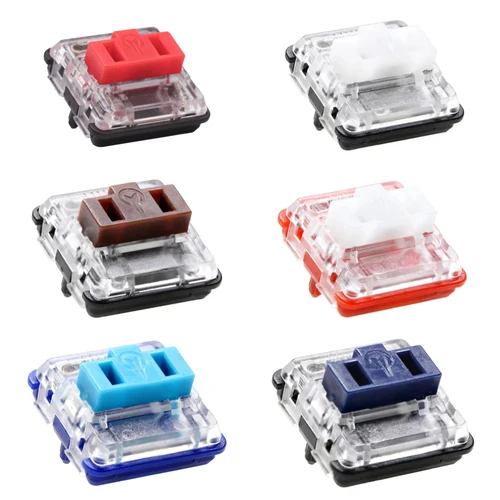 Kailh-interruptor Choc de perfil bajo 1350, teclado de Chocolate, Clicky, táctil, lineal, Multicolor, Teclado mecánico, portátil