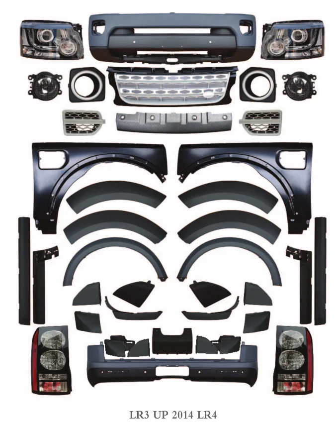 For discovery 4 facelift kit BODY KIT FOR land rover DISCOVERY 3 2005-2009 UPGRADE for land rover DISCOVERY 4 2014