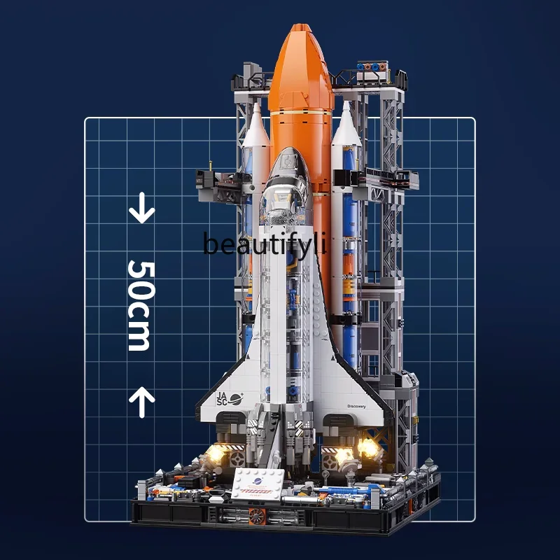 New dawn rocket 10-year-old boy birthday gift puzzle building block assembly toy space shuttle model