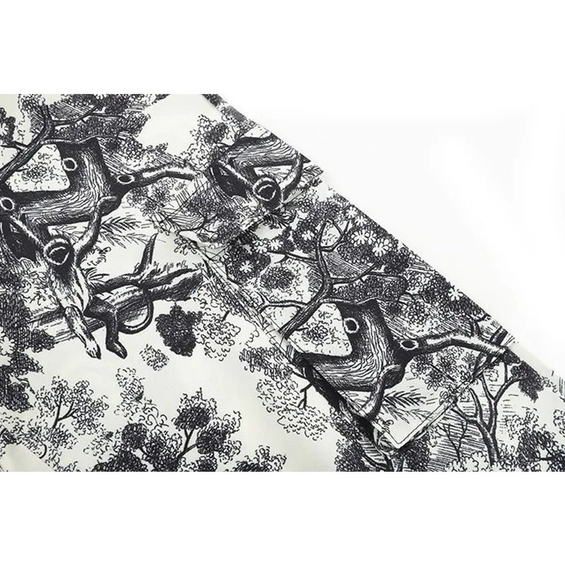 سراويل هاراجوكو فضفاضة ذات أرجل مستقيمة موديل 2025 بنطال سفلي غير رسمي وعصري عالي الخصر مستقيم الساق #6