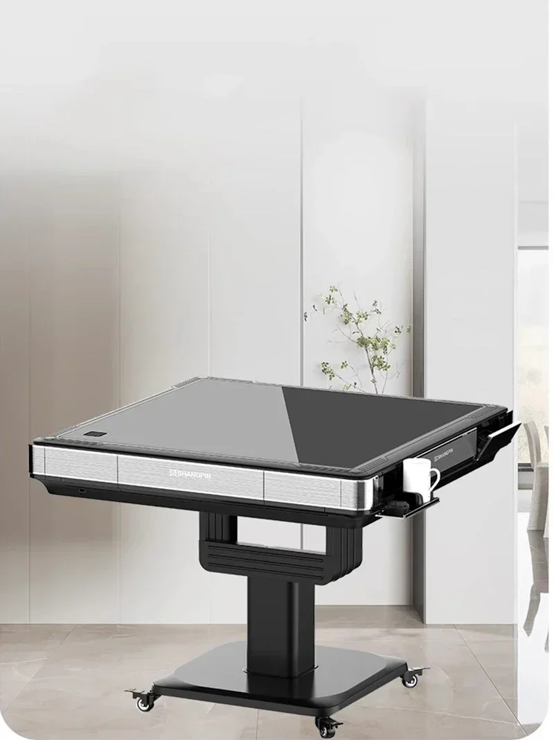 

Усовершенствованный ультратонкий обеденный стол из закаленного стекла, складной домашний кабинет, стол для маджонга, рабочий стол для отдыха, Mesa De Comedor, мебель для дома LVMC