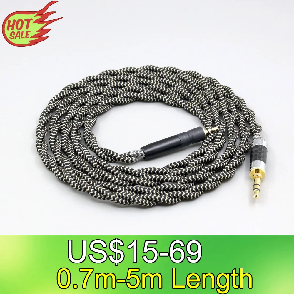 

LN008458 2 Core 2.8mm Litz OFC Earphone Shield Braided Sleeve Cable For Sennheiser G4me Game One Zero PC 373D GSP 350 500 600