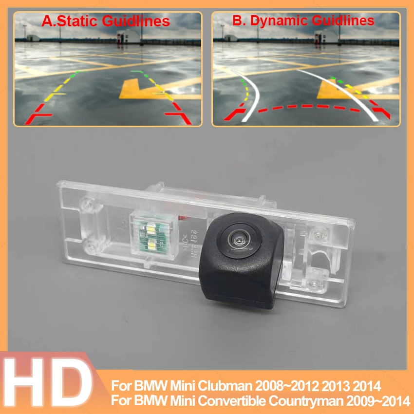 

Car Rearview Reverse Camera Auto Rear View Backup Parking HD Accesories For BMW Mini Clubman Convertible Countryman 2008~2014