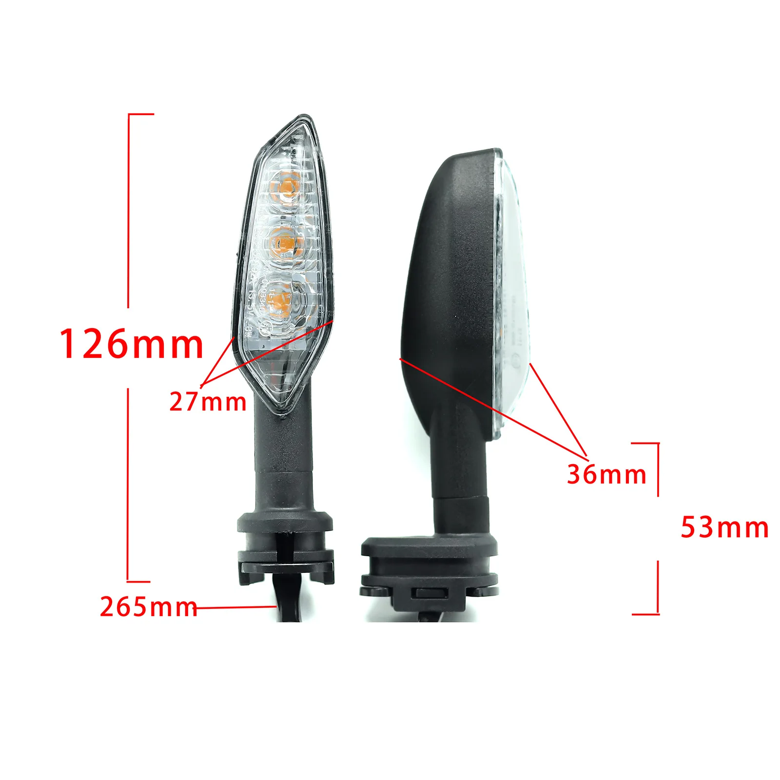 Motorcycle LED Turn Signal Light Indicator Light For Yamaha YZF-R1 R6 R7 R25 R15 MT-10 MT-07 Motorcycle Rear Indicator Flasher