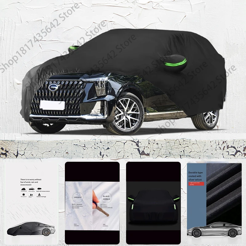 

For Trumpchi GS8 Anti-UV Sun Shade Rain Snow Resistant Black Cover Dustproof Car umbrella Full Car Cover Outdoor Protection