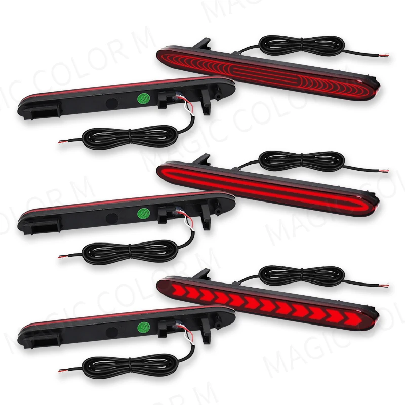 Magic colorM Rear Bumper Reflector Light For Honda Accord Odyssey CR-V Acura TSX Element LED Turn Signal Warning Brake Lamps