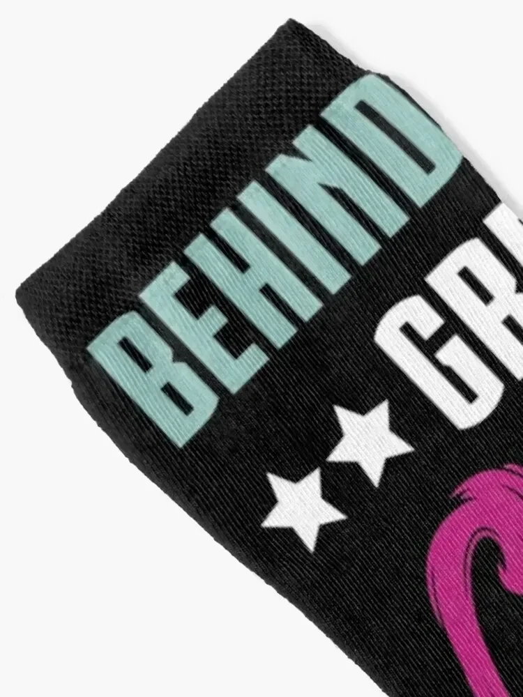 Behind Every Great Quilter Is A Huge Pile Of Fabric Gift Socks essential new in's retro bright garter Socks Male Women's