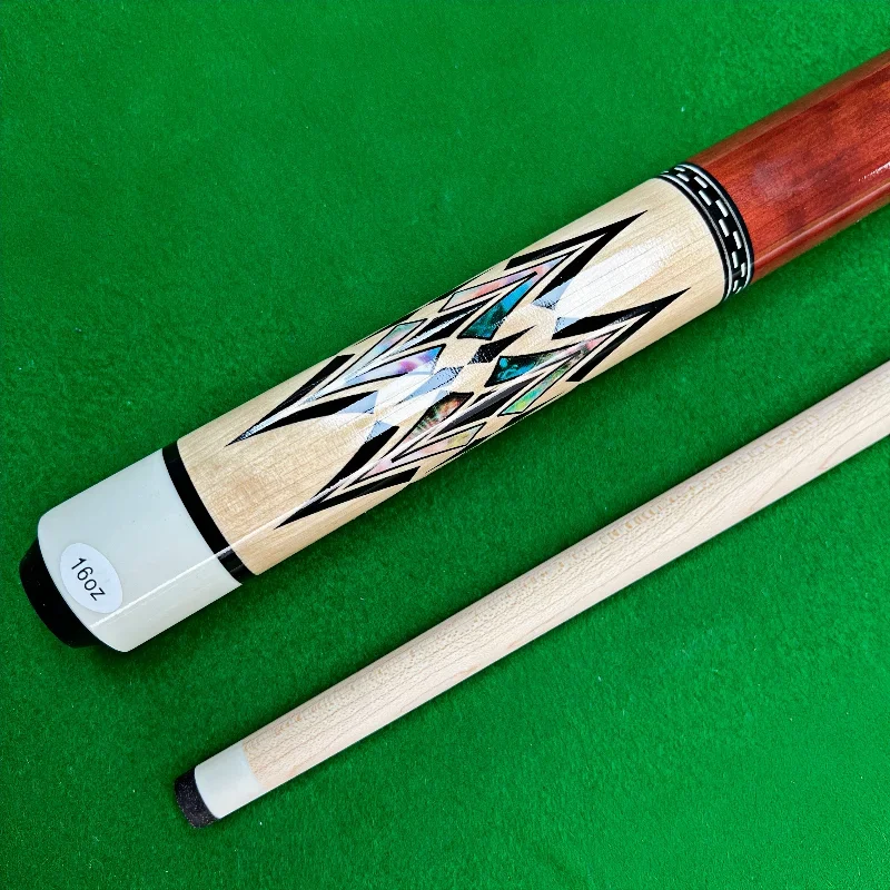 High-Quality Maple Pool Cue with Exquisite Gloss Finish and Premium Shock-Absorbing Rubber Butt Cap - Nine Ball Cue Stick