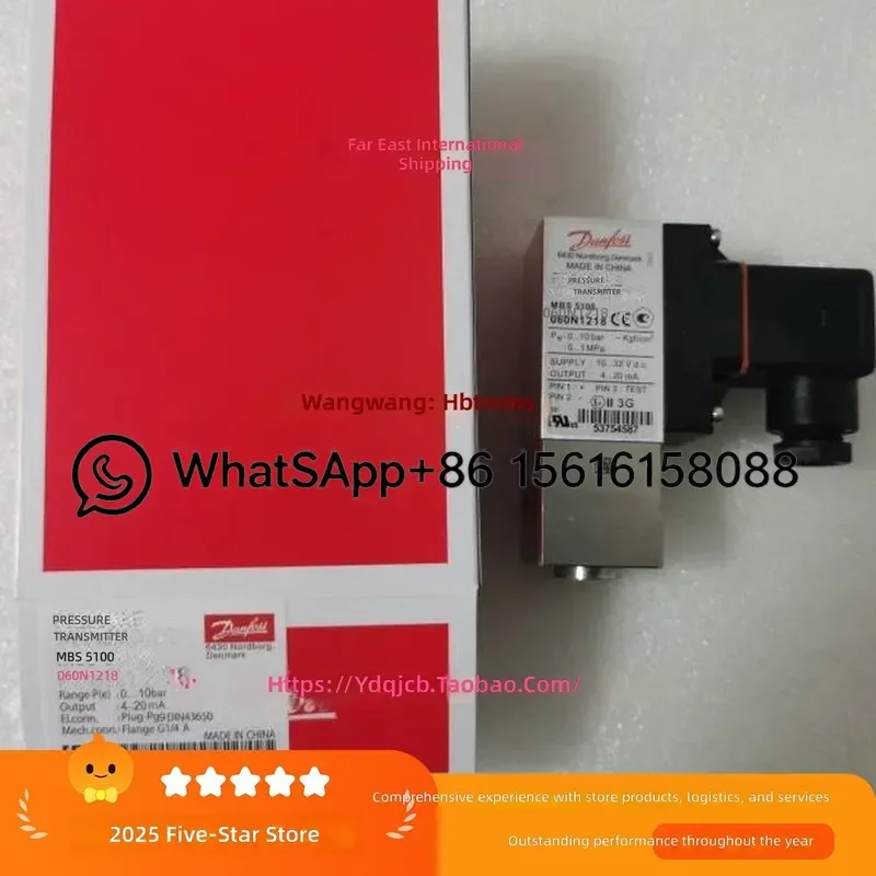 Danfoss Pressure Sensor 060N1223 MBS5150 0-16BAR 2211-A0DB04-4 Industrial Transducer High Precision Hydraulic Air Compressor