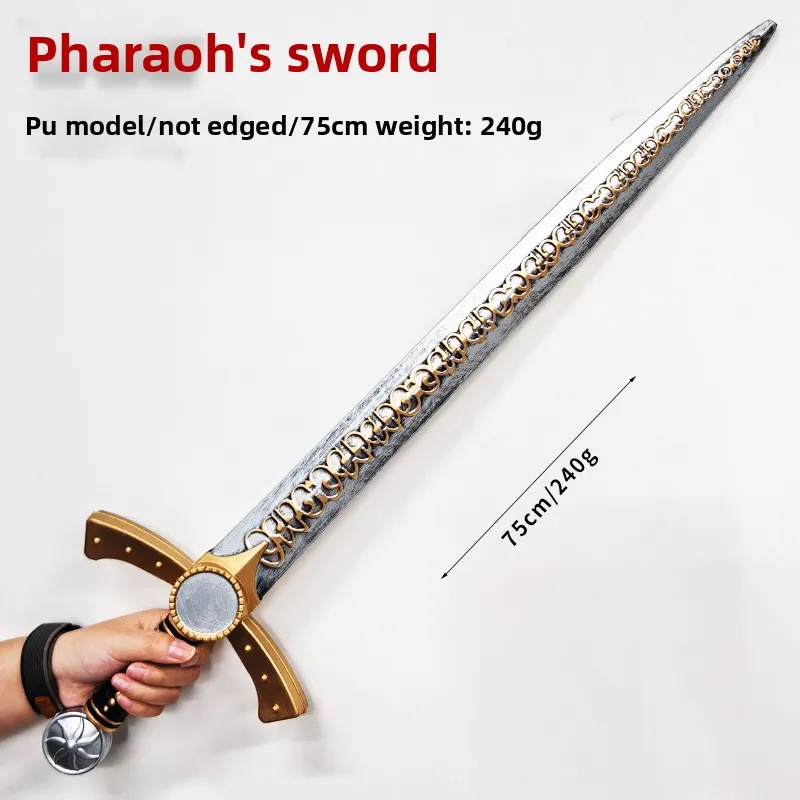 80 سنتيمتر/31.5in بولي كاتانا فرعون السيف حالمة نموذج الدعائم المجد الغربية الصليب لعبة الأجهزة الطرفية تأثيري الحلي لعبة للهواء الطلق Regalo