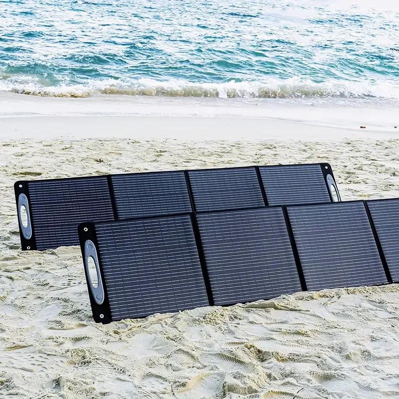 200W Monocrystalline ETFE Solar Panel IP68 Foldable Portable MC4 Cable For Outdoor Power Station