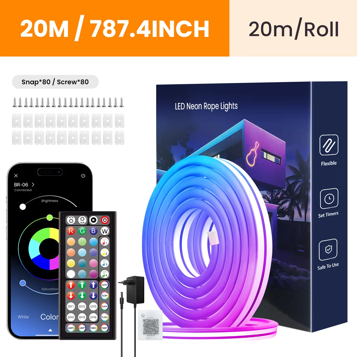 aiopp Neon Light Strip RGB IP65 4