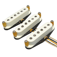 White Cover City Limits SSS Alnico 5 Guitar Pickups Single Coil for ST style Guitars N/M/B Pickup S.R.V Style Blues