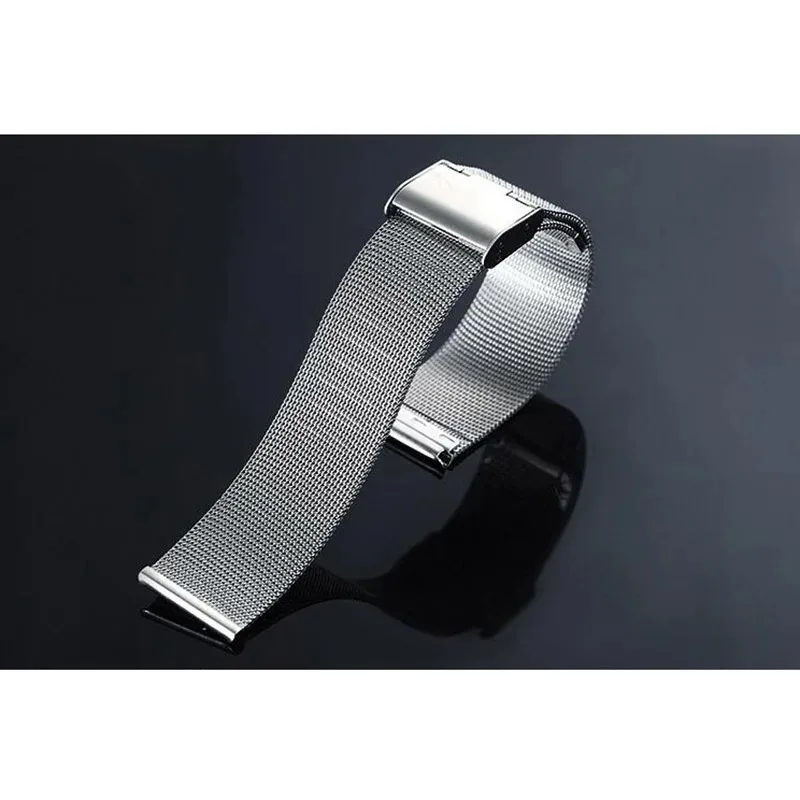 12 14 16 18 19 20 21 22 24mm Universal Milanese Watch Strap Stainless Steel Watch Band Replacement Bracelet Watch Accessories