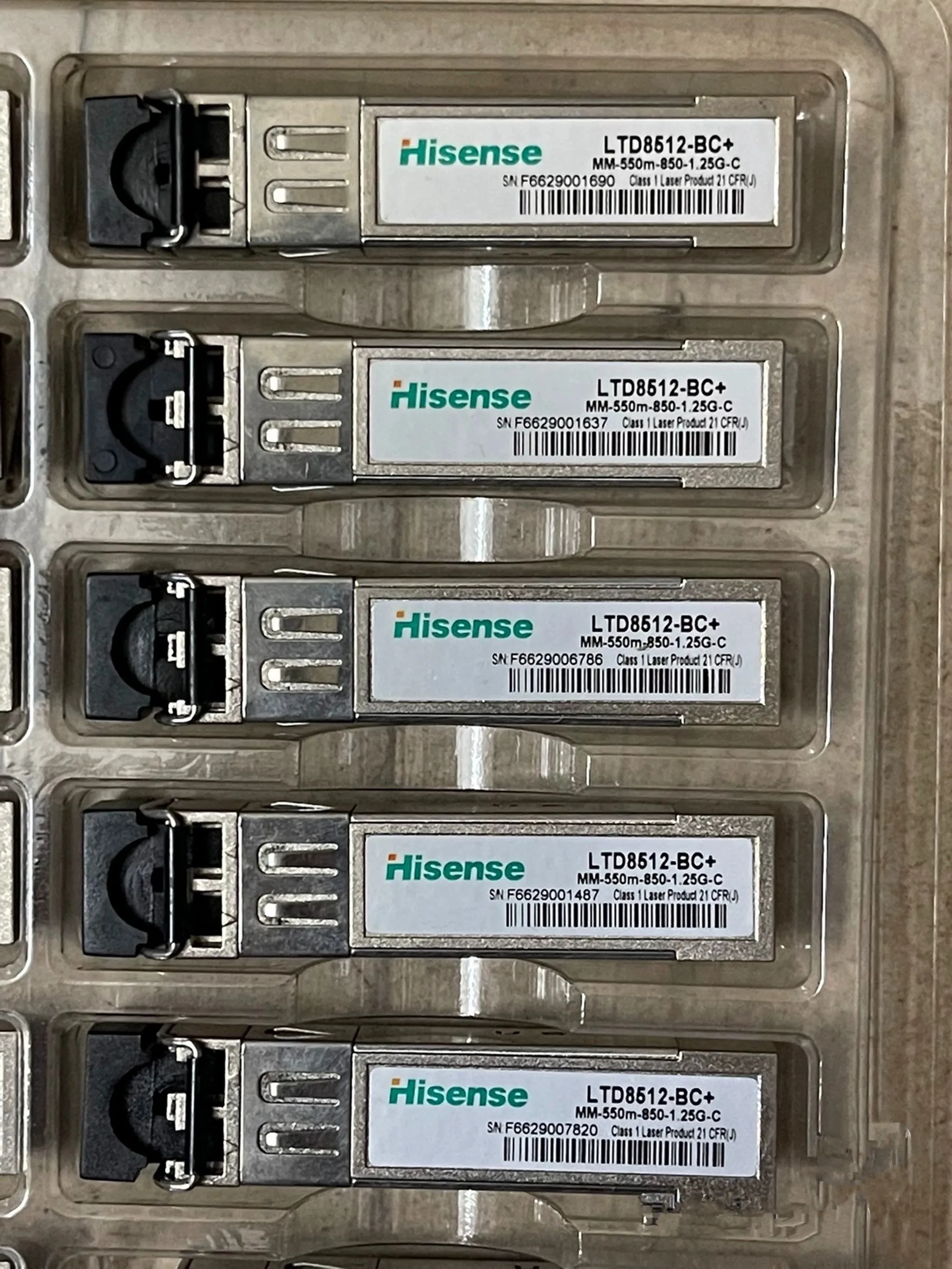 جهاز إرسال واستقبال من الألياف الضوئية Hisense 1.25G LTD8512-BC+ MM-550M-1.25G-C/1.25G #1