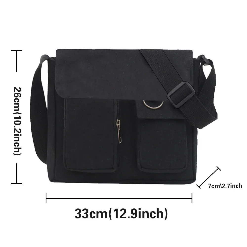 Bolsos para mujer, bolso cruzado, bolsos de mensajero, moda juvenil, versión informal, bolso de lona para hombro, funda de cartero salvaje para mujer, bolso de lona