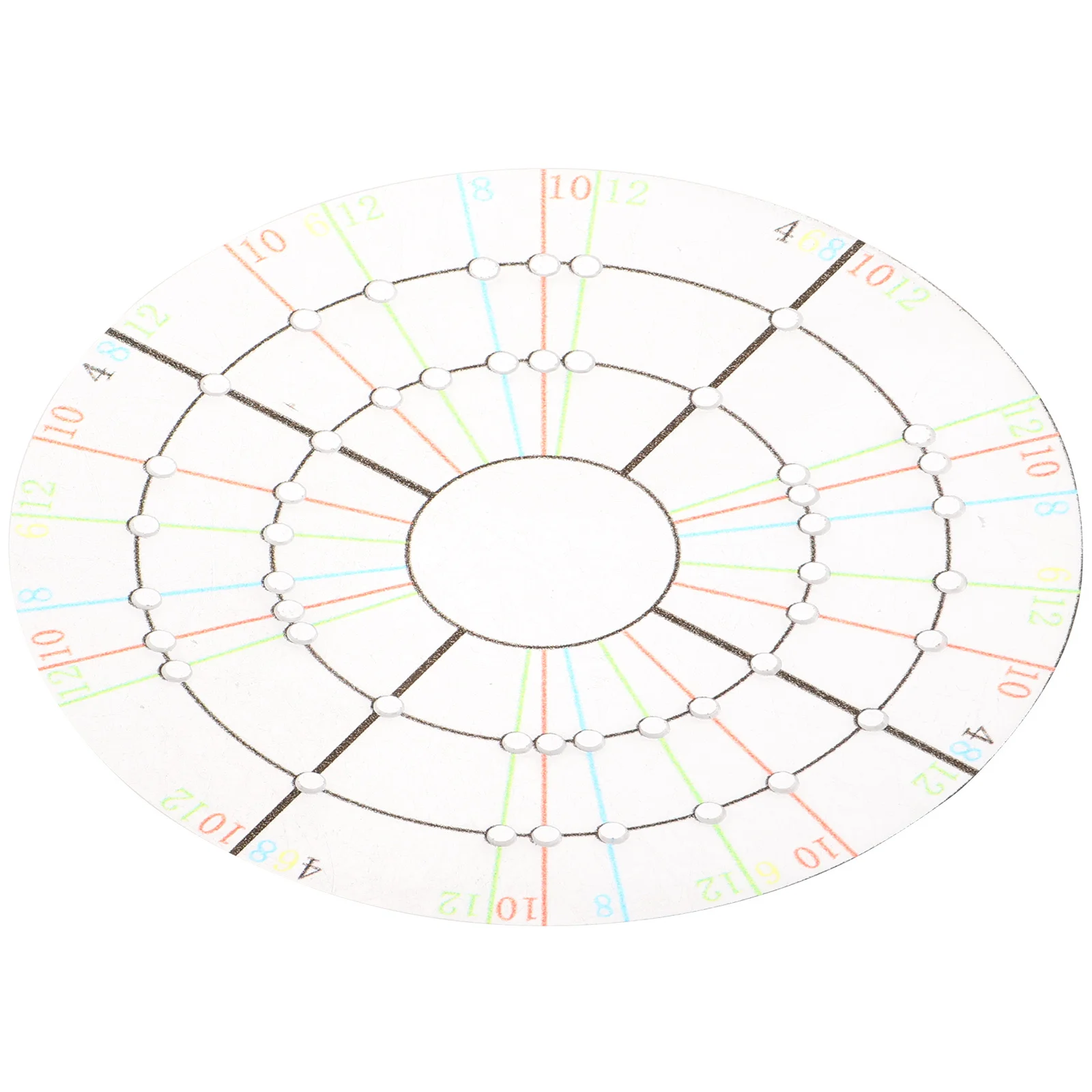 

Clay Divider Durable Porcelain Decorative Disc Pottery Painting Tool for Ceramic Art DIY Equal Dividing Template