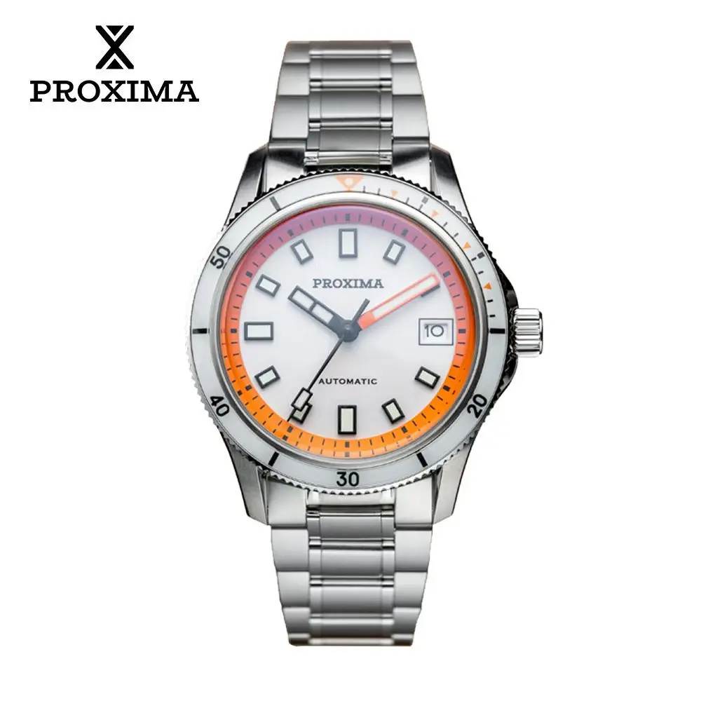 Proxima PX1738 Luxury Men Watch Enamel Dial Full Luminous 39mm Dive Watch NH35 Automatic Mechanical Waterproof 100m 2025 New